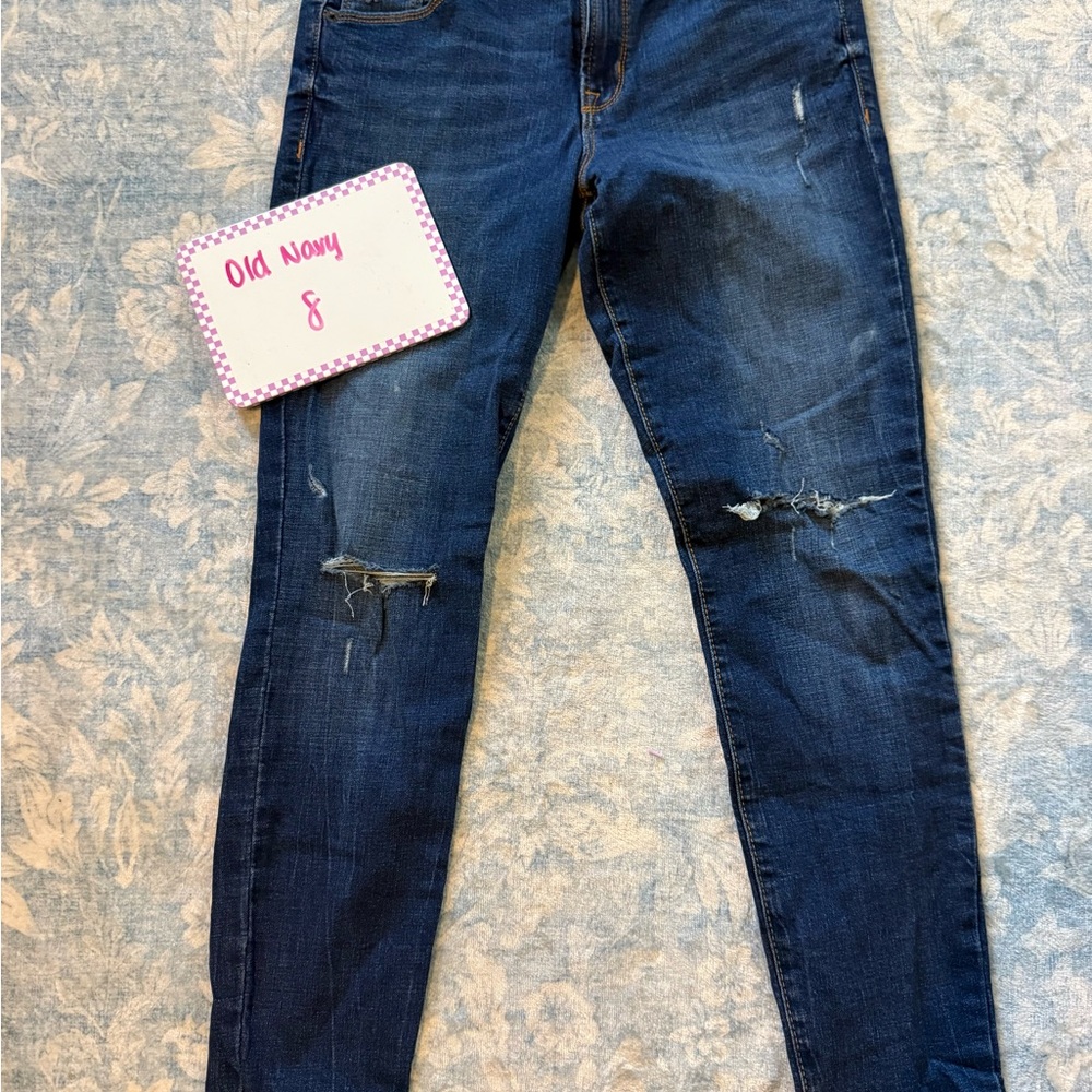 Old Navy Women's Dark Blue Skinny Jeans